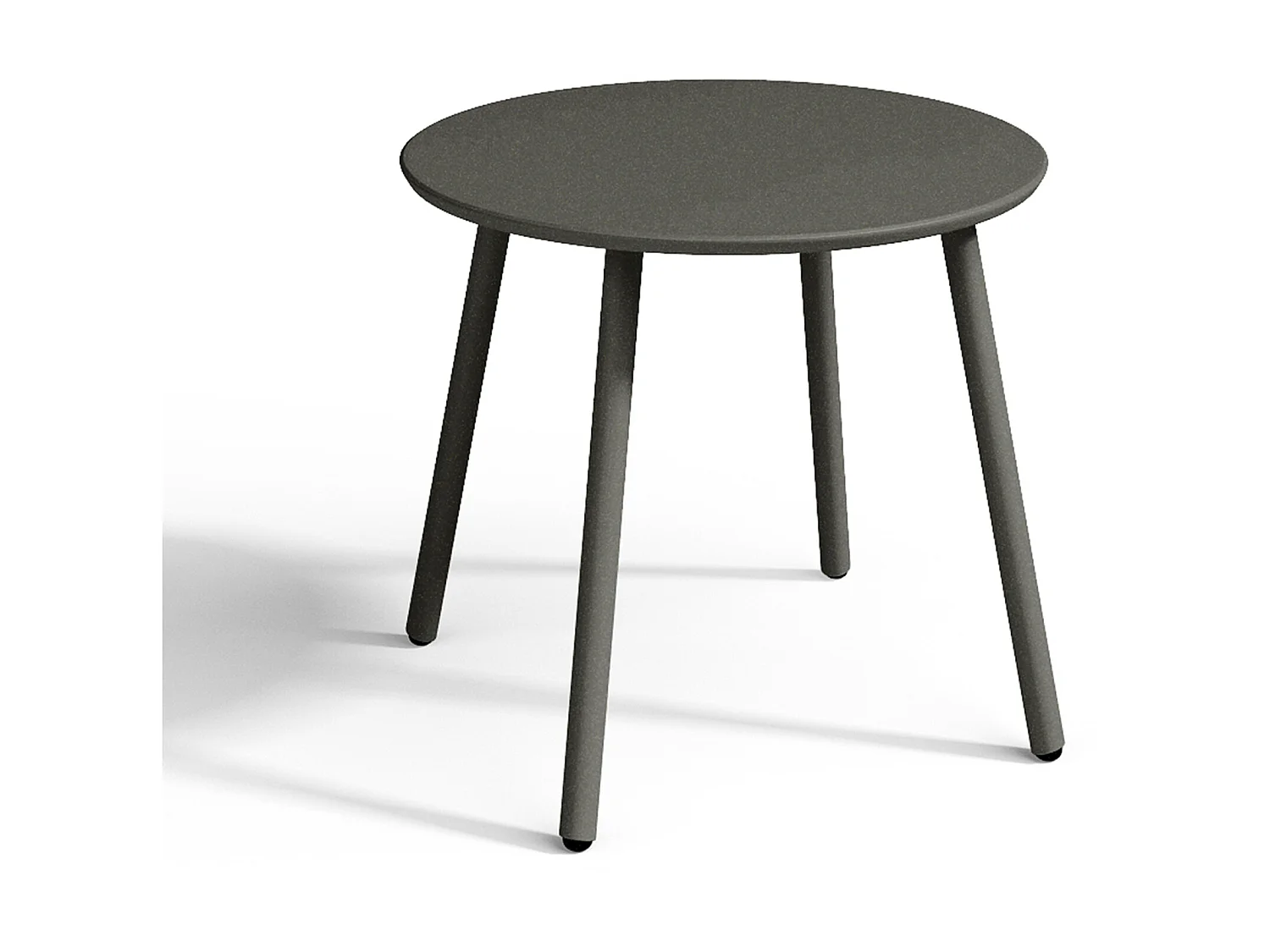 Mesa de apoio de jardim em metal cinzento antracite - MIRMANDE