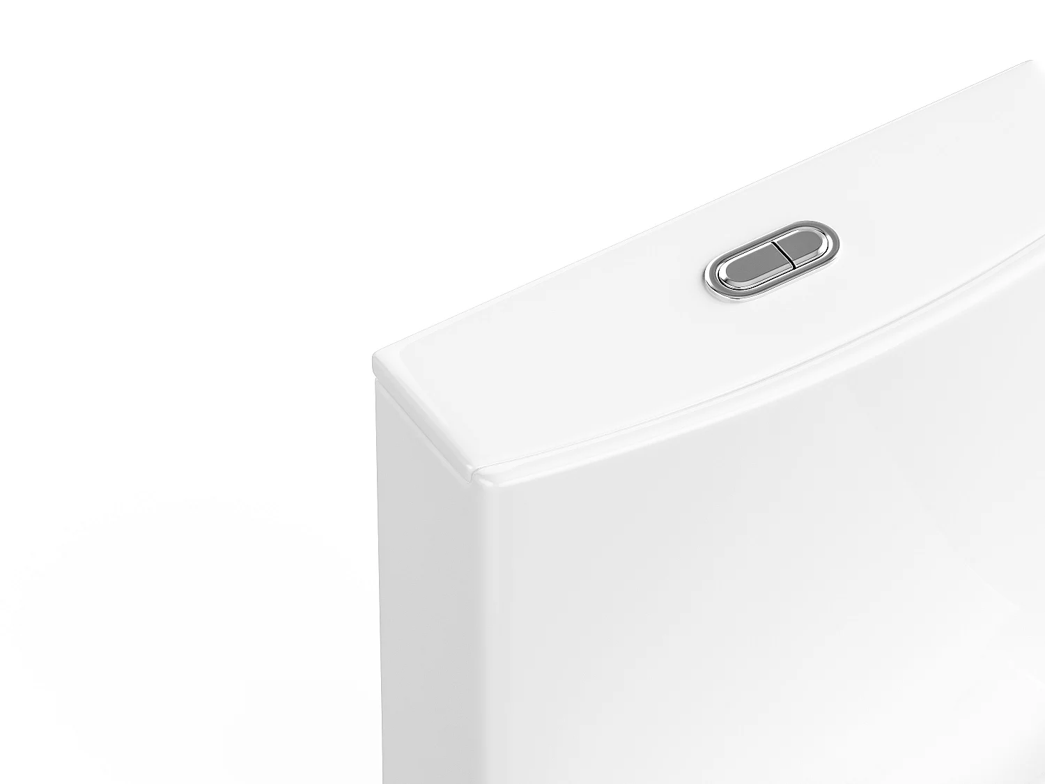 WC à poser blanc brillant en céramique - Evacuation verticale - NAGILAM