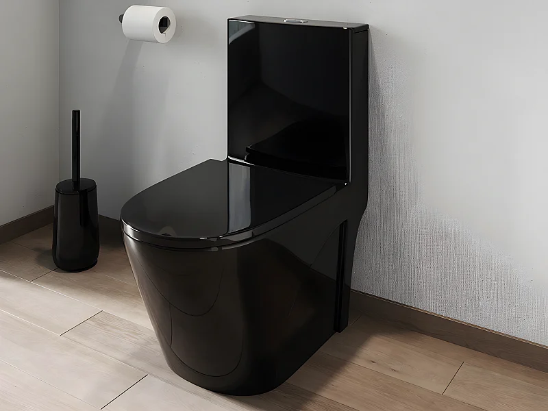 WC da appoggio Nero brillante in Ceramica - NAGILAM