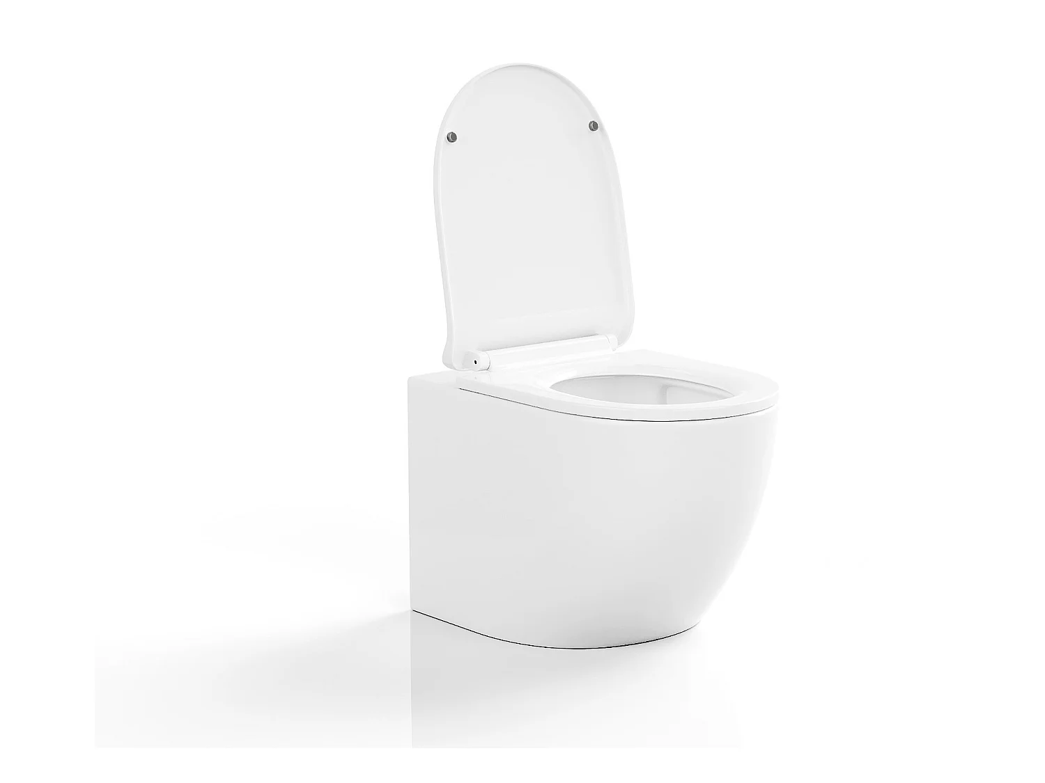 Witte hang-wc van keramiek zonder rand - JAVOINE