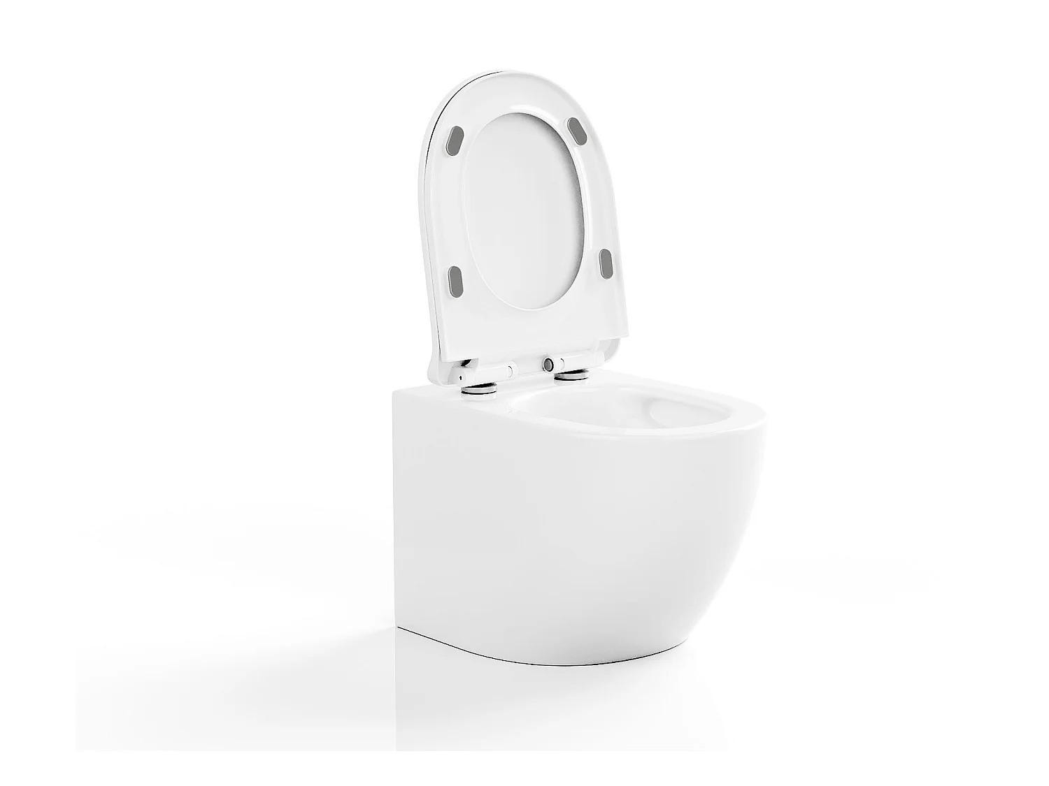 Witte hang-wc van keramiek zonder rand - JAVOINE