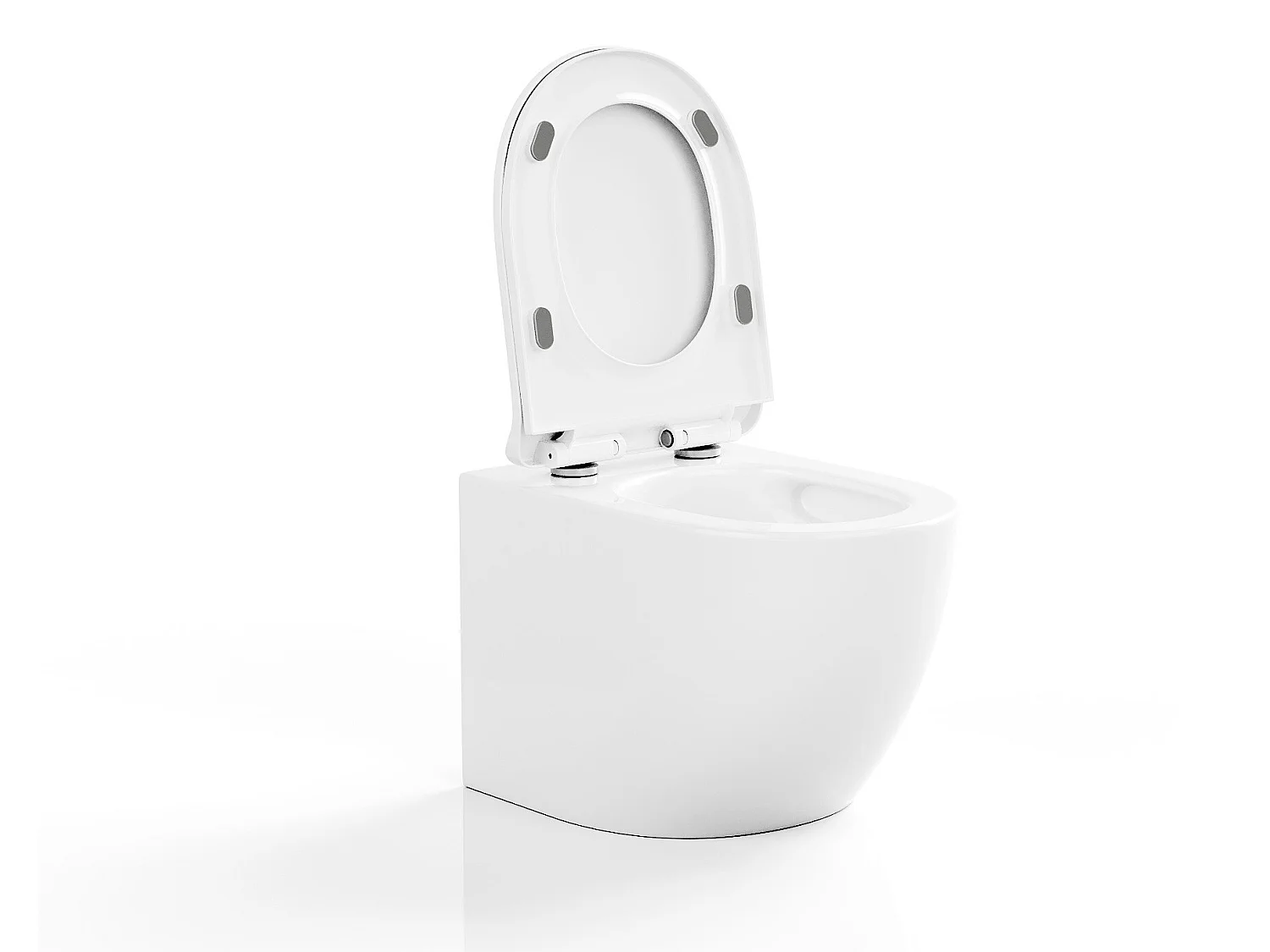 Witte hang-wc van keramiek zonder rand - JAVOINE