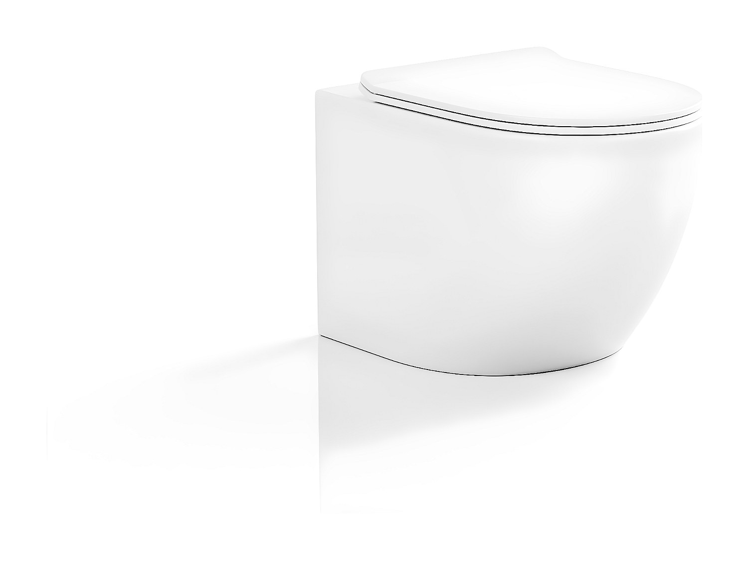 Wand-WC aus Keramik ohne Flansch - Weiß - JAVOINE günstig online kaufen