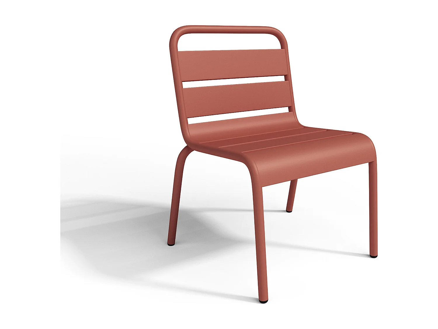 Lot de 2 chaises de jardin empilables pour enfants en métal - Terracotta - POPAYAN de MYLIA