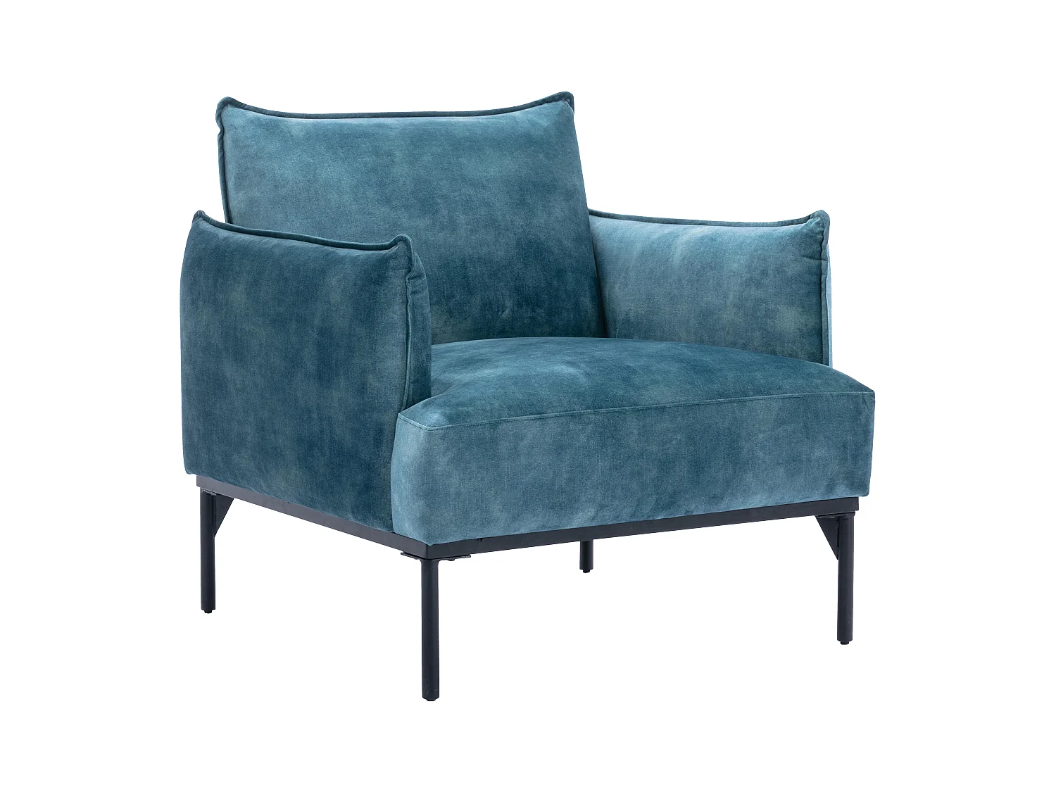 Sessel - Samt - Dunkelblau - JOEL