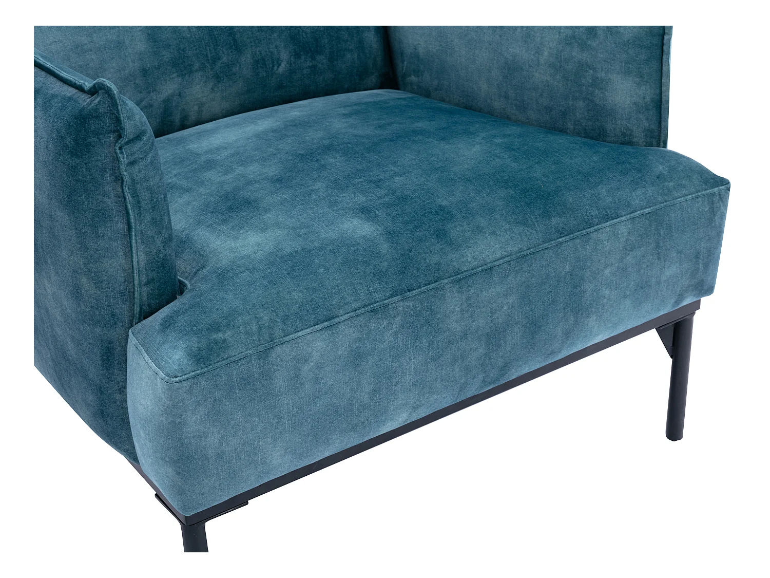 Sessel - Samt - Dunkelblau - JOEL