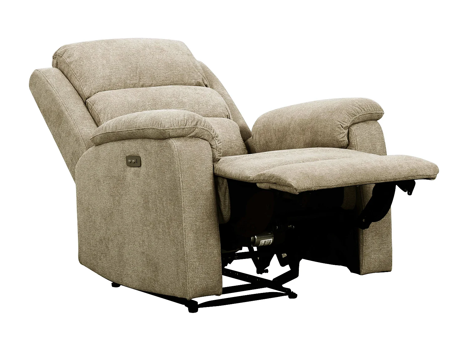 Relaxsessel elektrisch - Stoff - Taupe - NEVERS