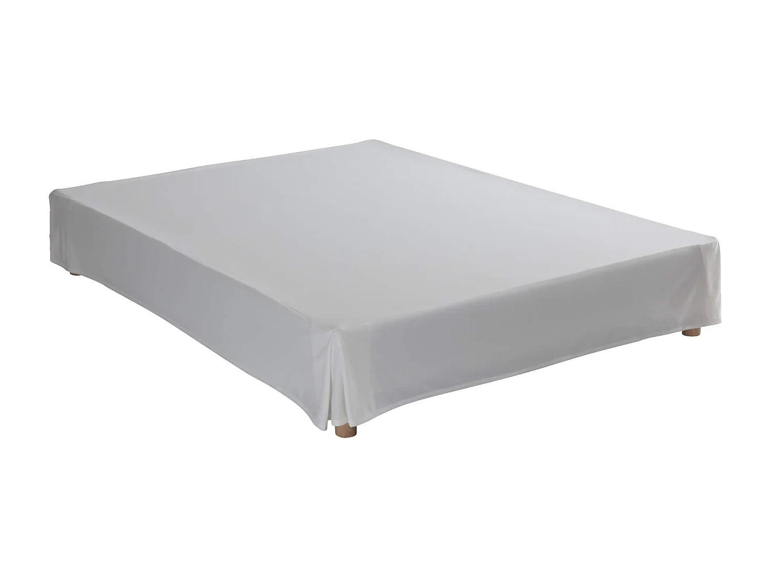 Cache-sommier intégral écru 160x200