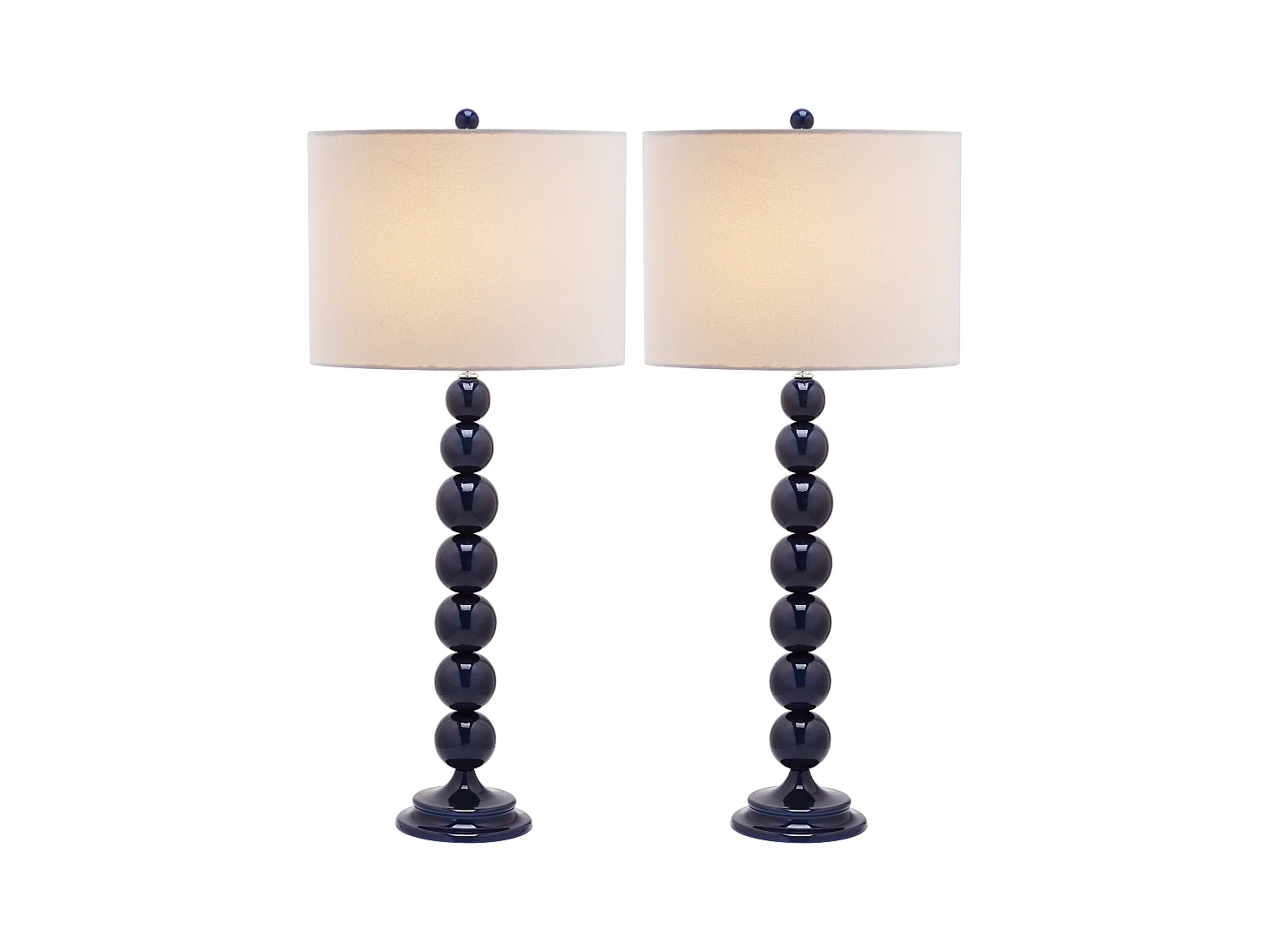 Lot de 2 Lampe de table Bleu marine 36 X 36 X 78.74 cm - Alease