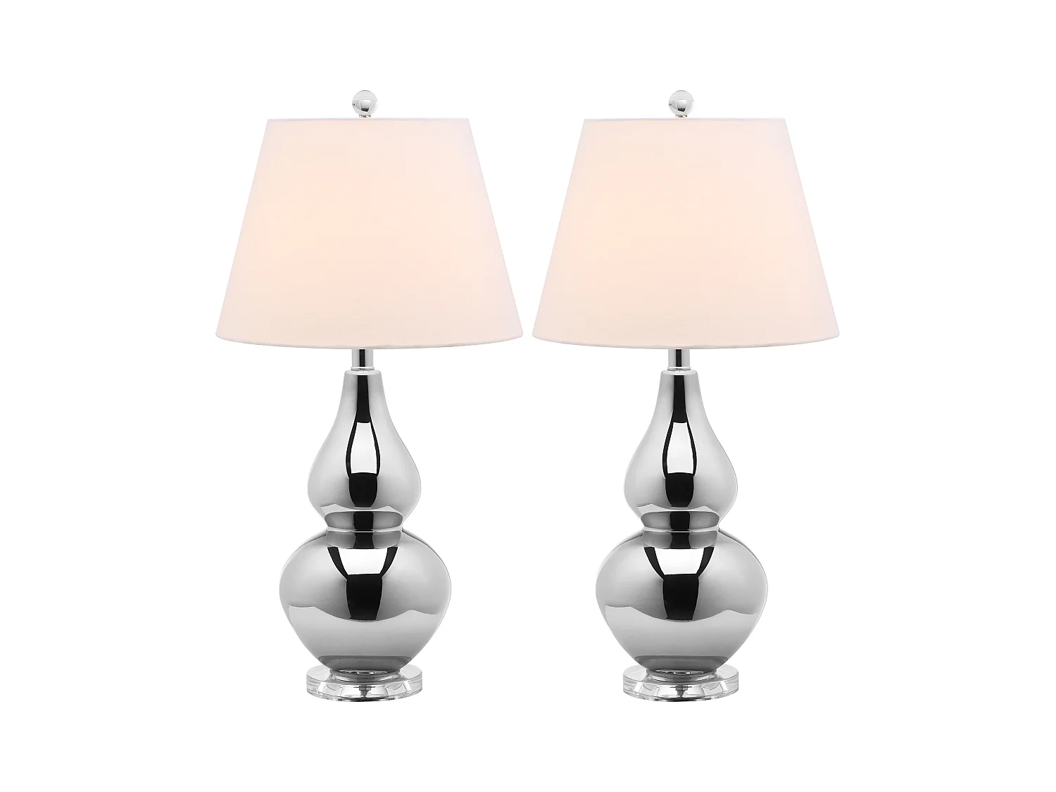 Lot de 2 Lampe de table Argent 36 X 36 X 67.31 cm - Gladis