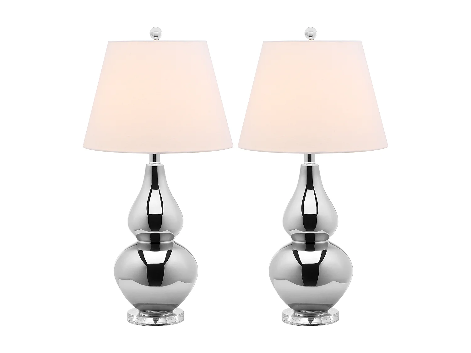 Lot de 2 Lampe de table Argent 36 X 36 X 67.31 cm - Gladis
