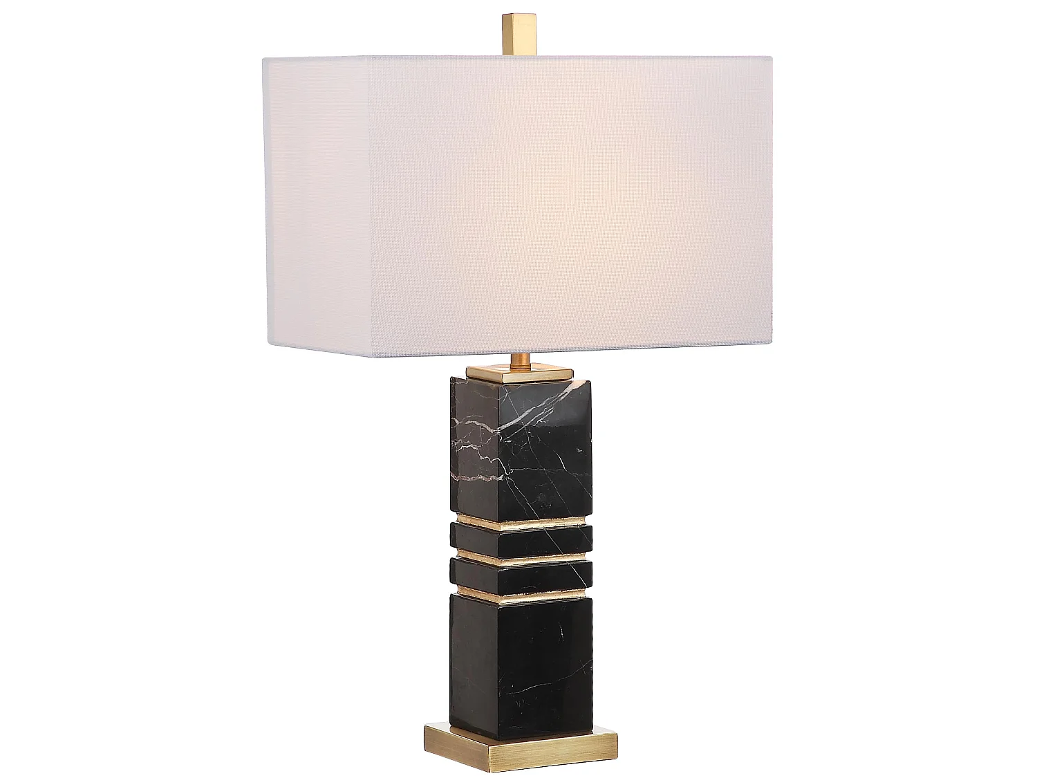 Lampe de table Noir et or 25 X 41 X 69.85 cm - Wanita