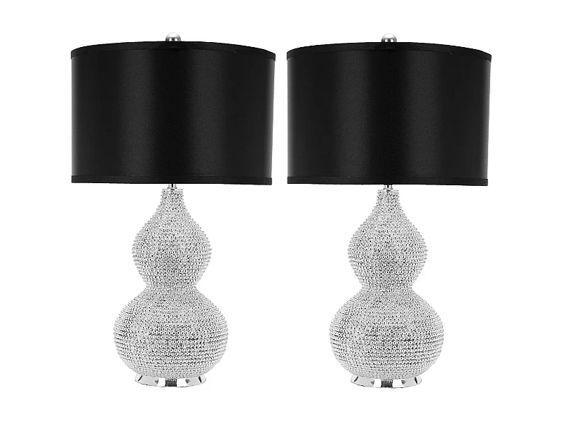 Lot de 2 Lampe de table Argent 36 X 36 X 60.96 cm - Rosabelle