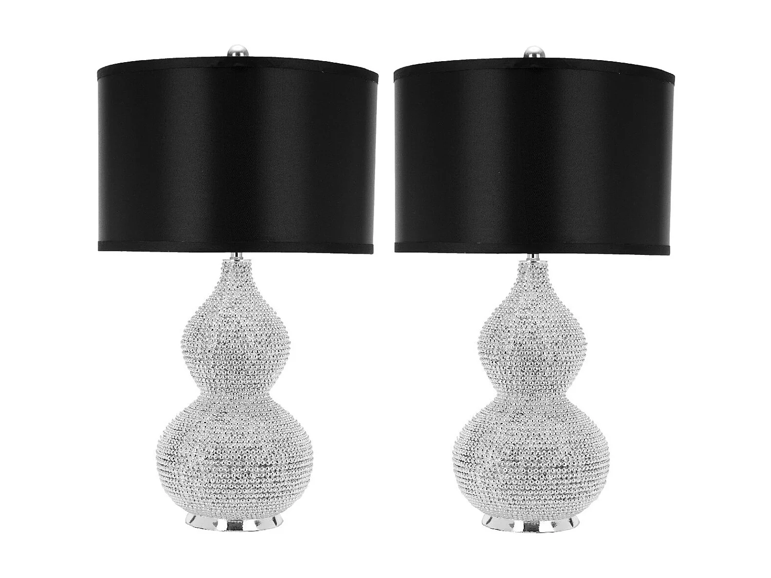 Lot de 2 Lampe de table Argent 36 X 36 X 60.96 cm - Rosabelle