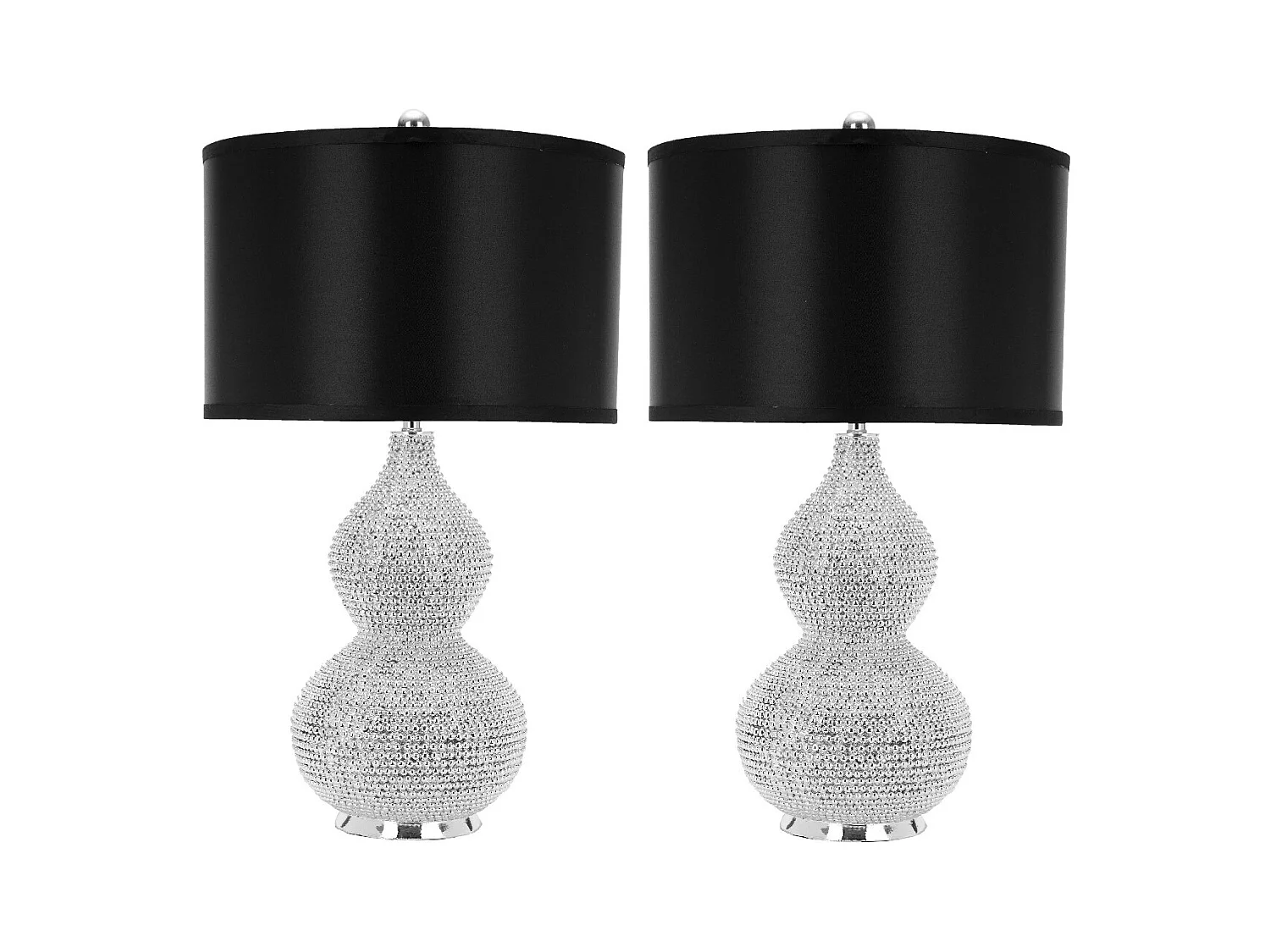 Lot de 2 Lampe de table Argent 36 X 36 X 60.96 cm - Rosabelle