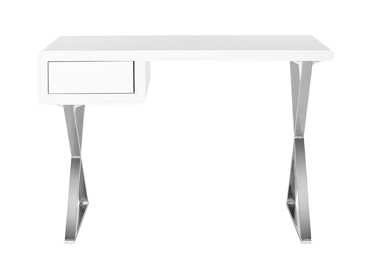 Bureau Blanc et chrome 50 X 110 X 74.93 cm - Litha