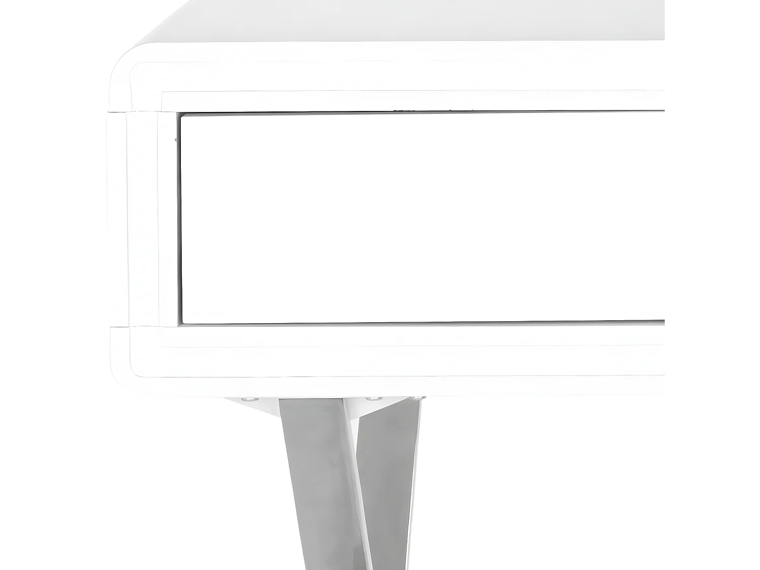 Bureau Blanc et chrome 50 X 110 X 74.93 cm - Litha