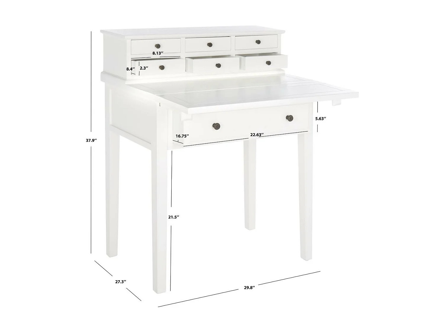 Bureau Blanc 46 X 75 X 96.01 cm - Pearline