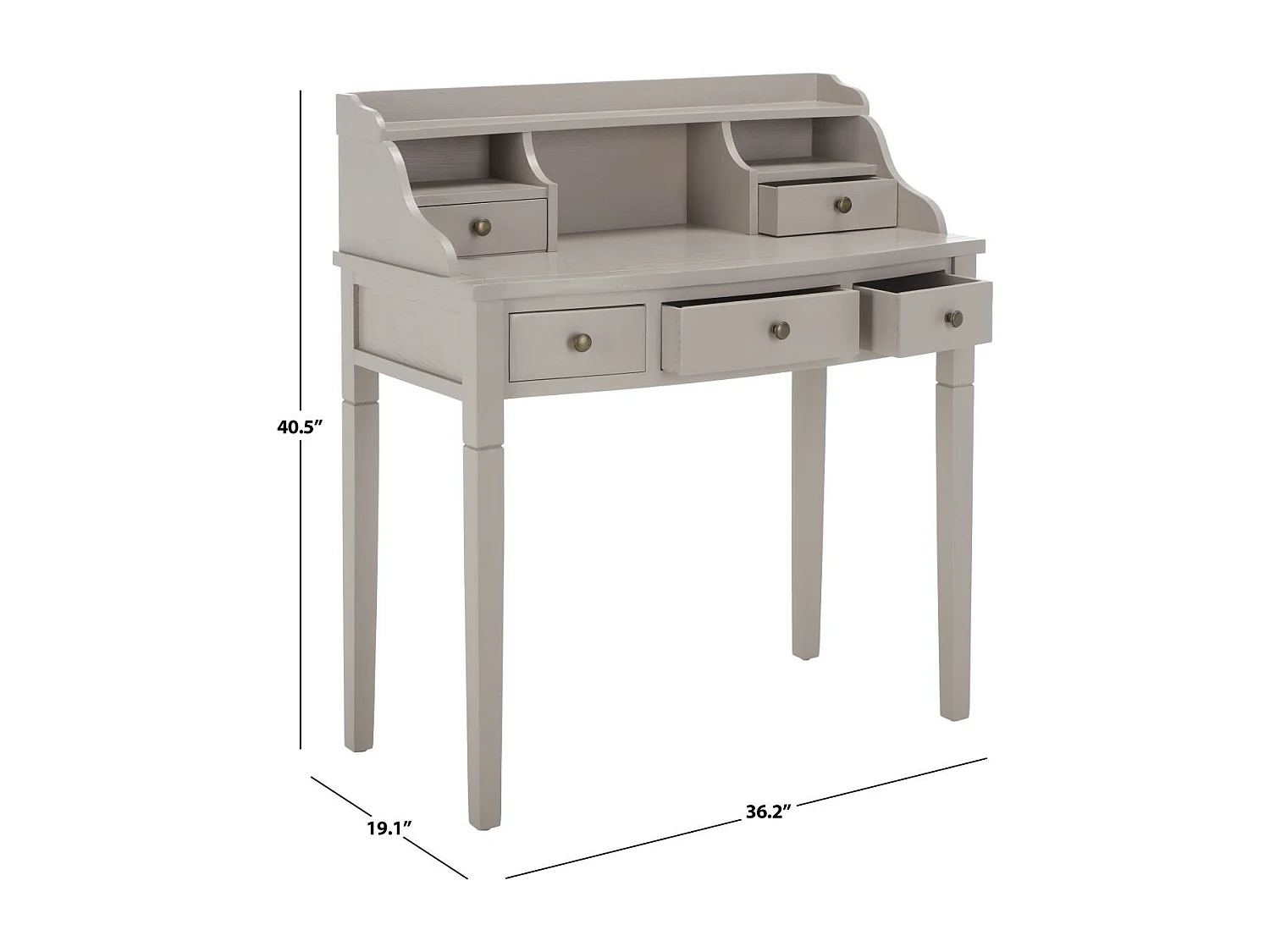 Bureau Gris 49 X 92 X 102.87 cm - Thyra
