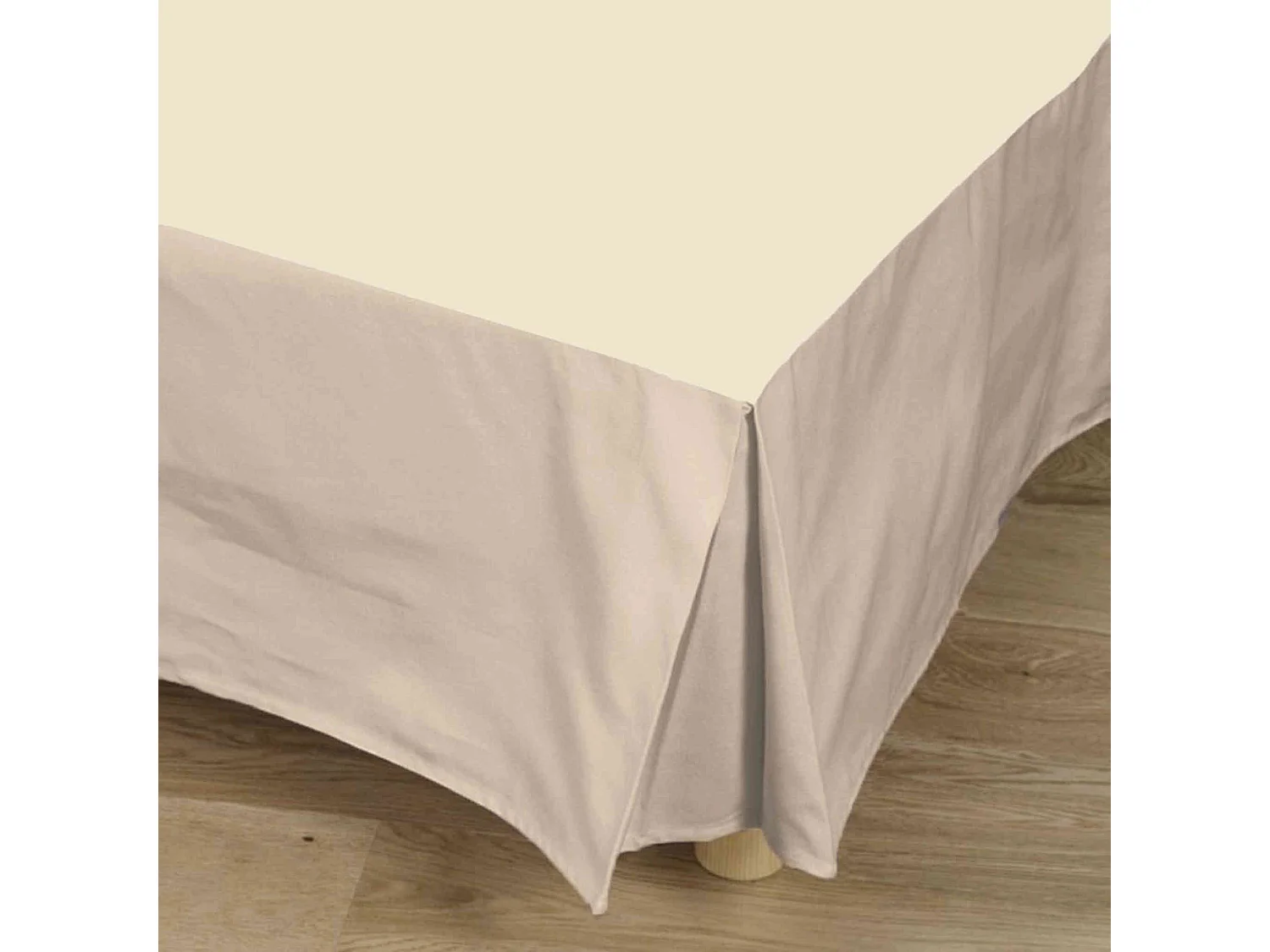 Cache-sommier naturel 100% coton 90x190 cm - Tradilinge