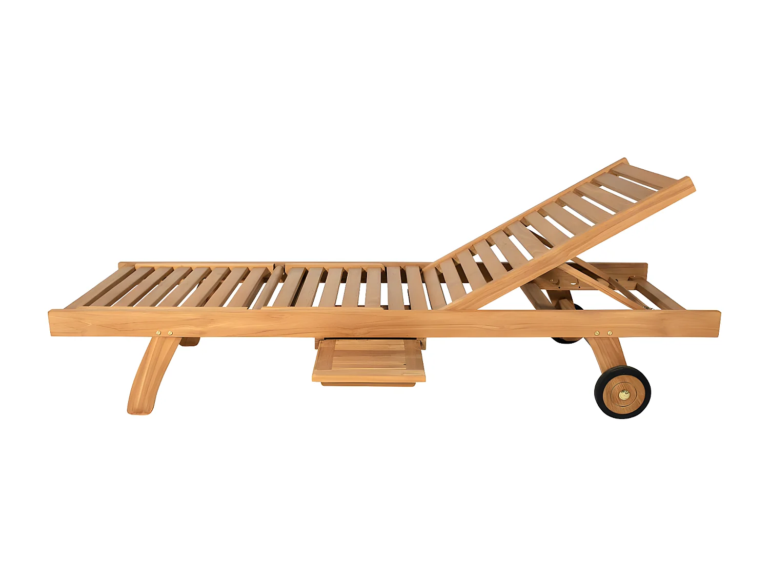 Lettino prendisole multiposizione BYBLOS - Teak