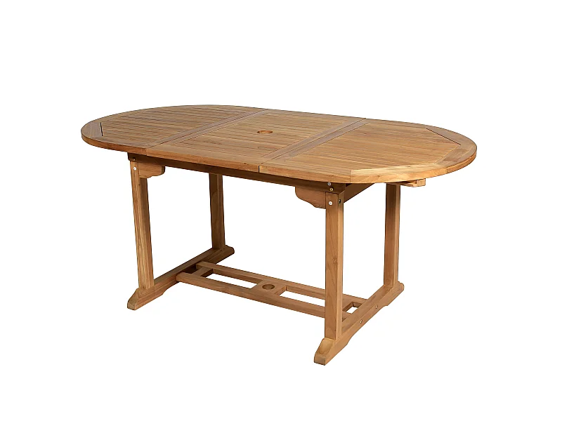 Mesa de refeições de jardim extensível - Teca - C120-170 cm - BYBLOS