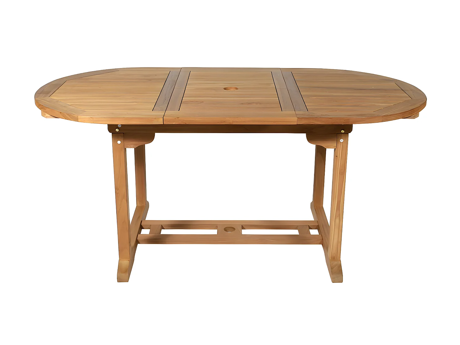 Uittrekbare tuineettafel BYBLOS - Teak - L120/170 cm