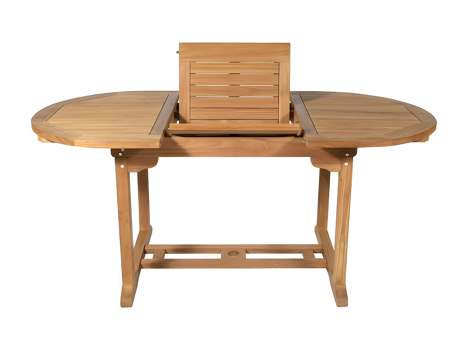 Uittrekbare tuineettafel BYBLOS - Teak - L120/170 cm