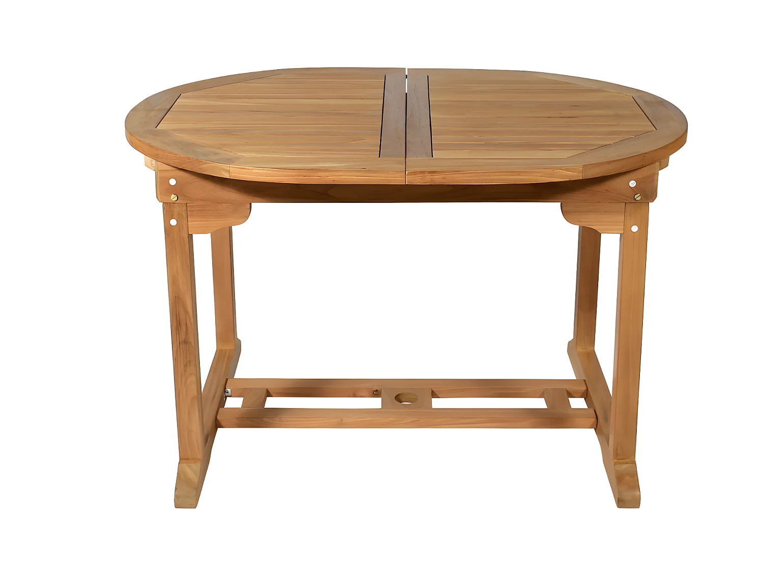 Table à manger de jardin extensible  - Teck - L120-170 cm - BYBLOS II de MYLIA