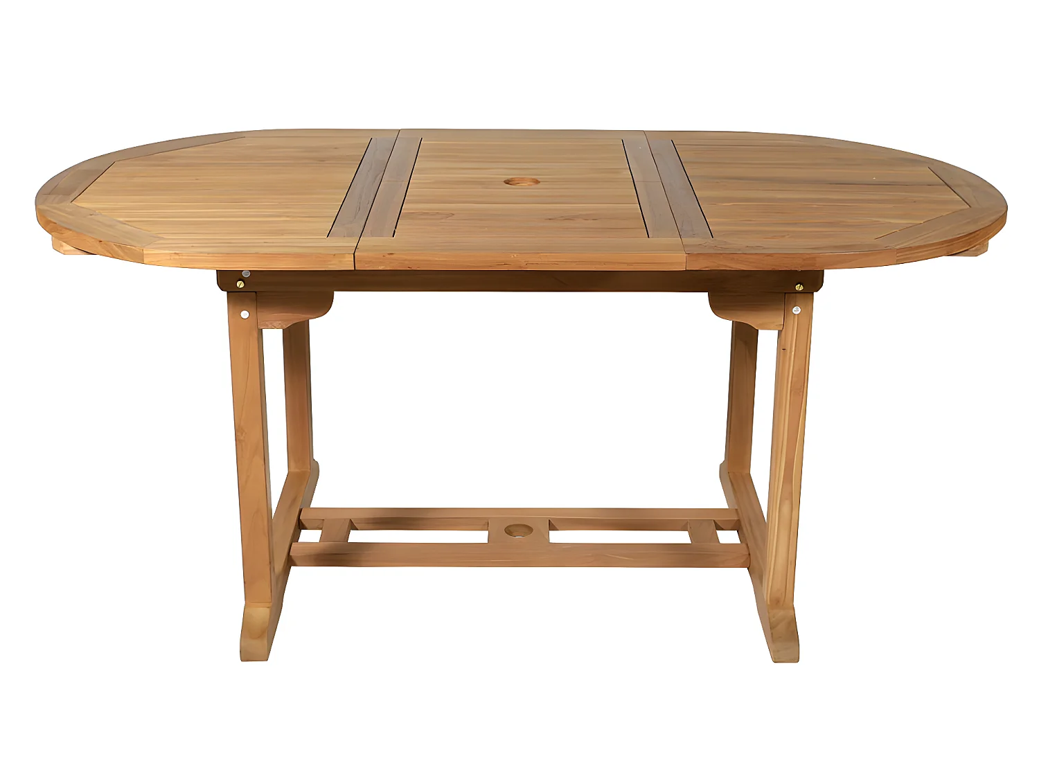 Table à manger de jardin extensible  - Teck - L120-170 cm - BYBLOS II de MYLIA