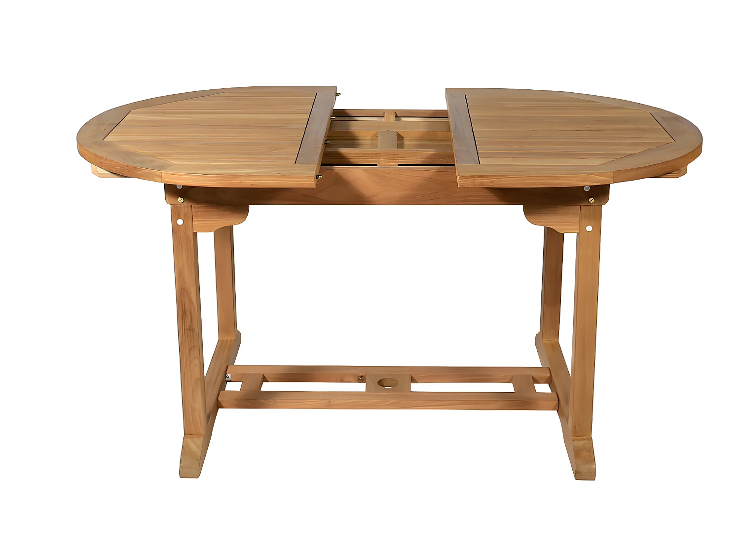 Table à manger de jardin extensible  - Teck - L120-170 cm - BYBLOS II de MYLIA