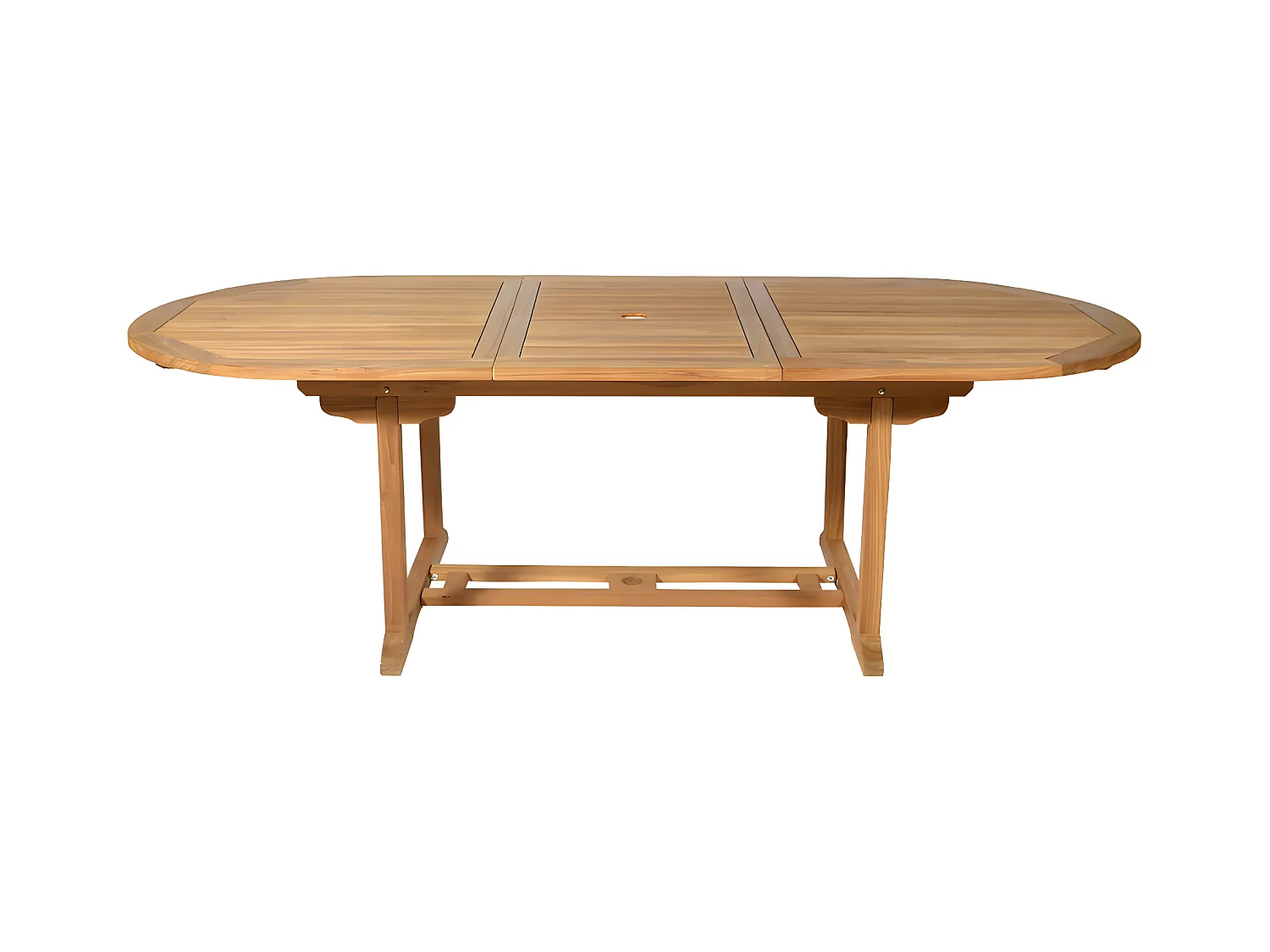 Table à manger de jardin extensible  - Teck - L180-240 cm - BYBLOS II de MYLIA