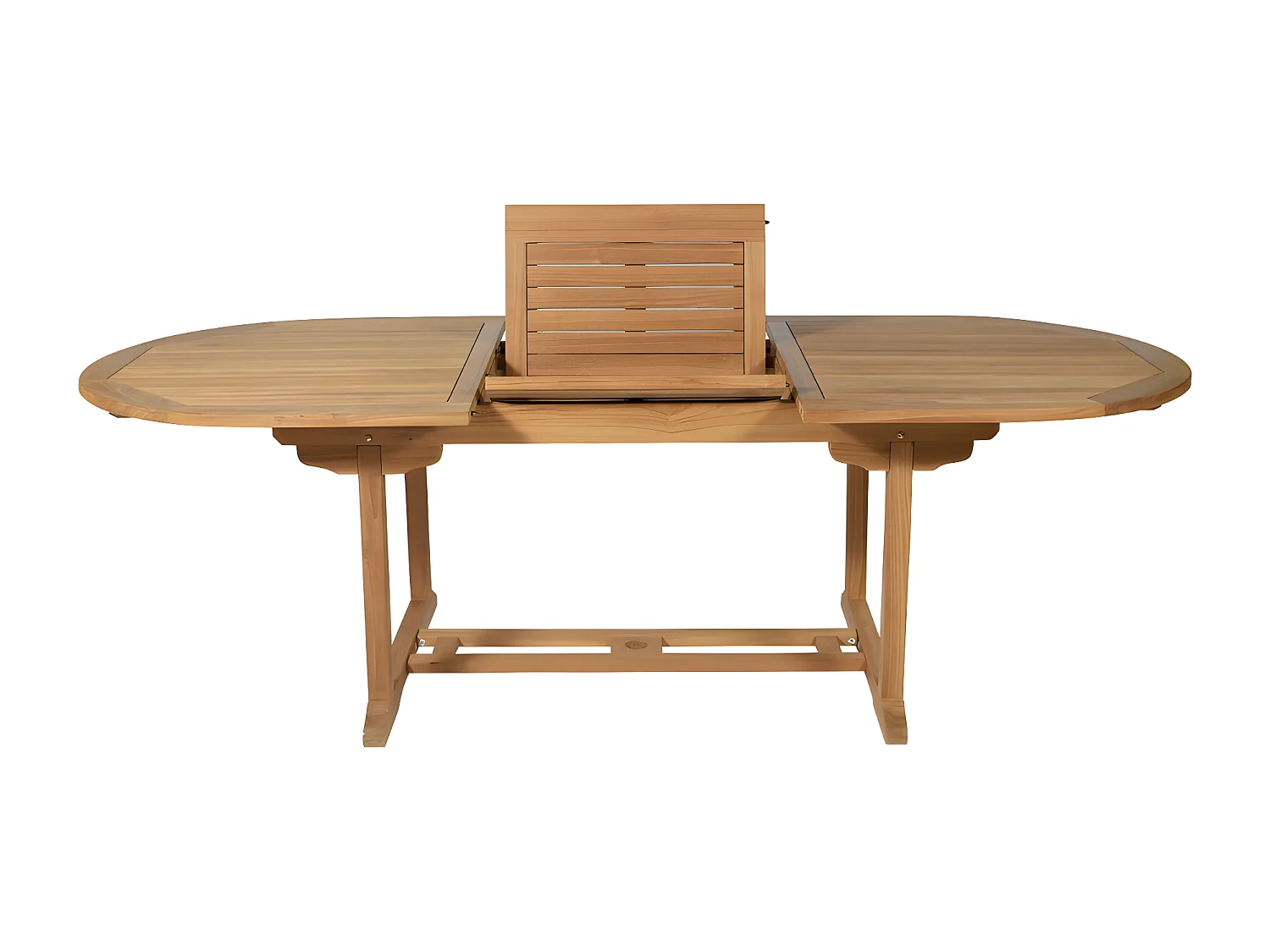 Uittrekbare tuineettafel BYBLOS - Teak - L180/240 cm 