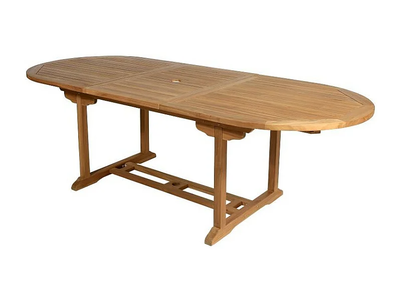 Table à manger de jardin extensible  - Teck - L180-240 cm - BYBLOS II de MYLIA