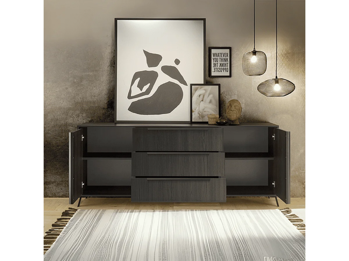 Buffet 2 puertas y 3 cajones L205 cm - City