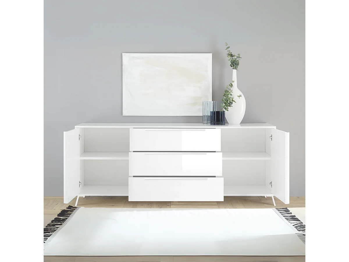 Buffet 2 portes et 3 tiroirs L205 cm - City