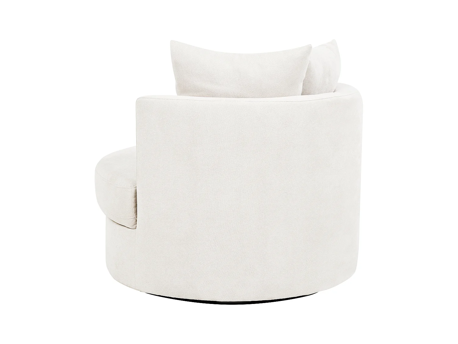 Fauteuil pivotant DALBY Tissu Beige clair