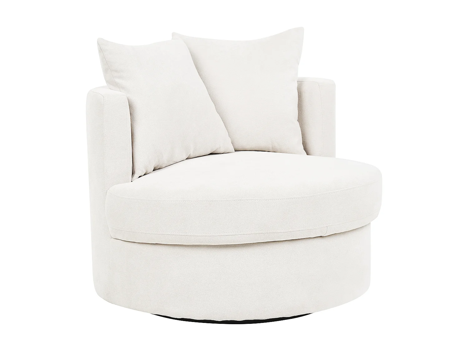 Poltrona girevole DALBY Tessuto Beige chiaro