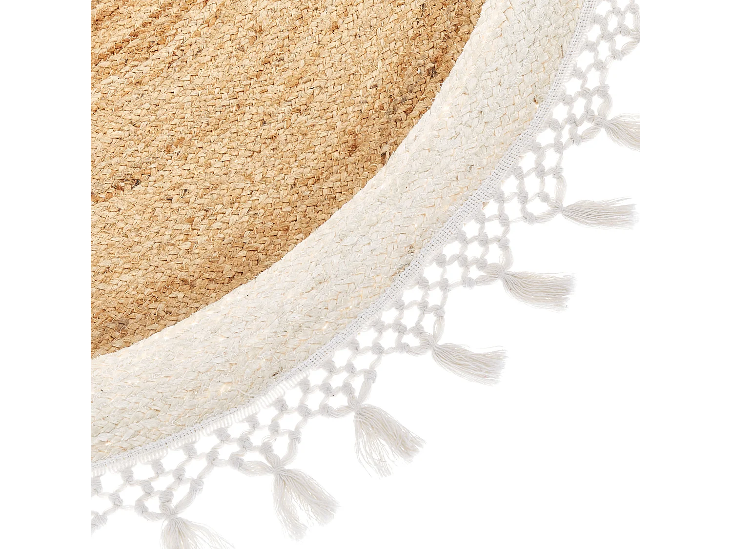 Tapis MARTS Blanc ø 140 cm Jute