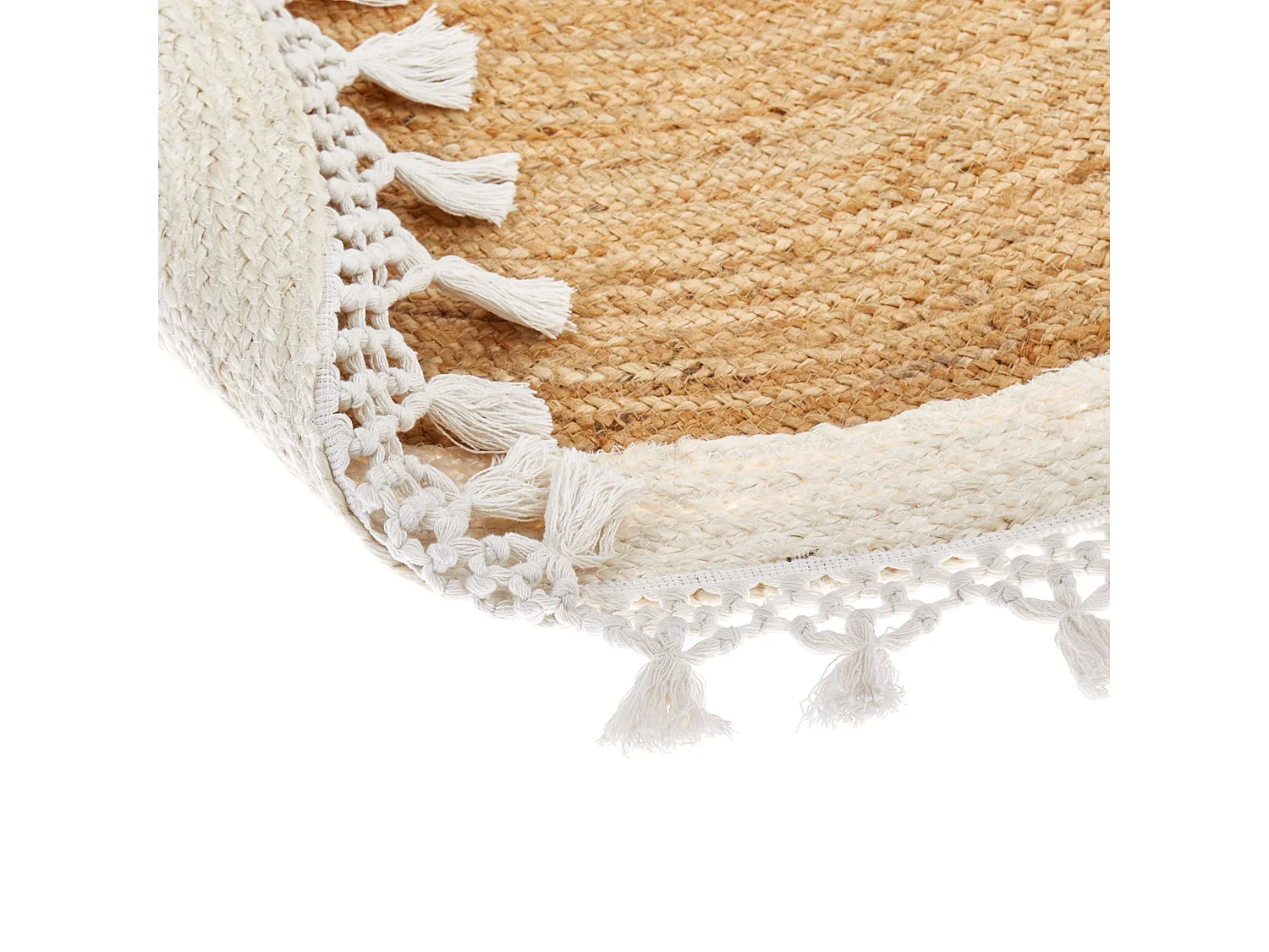 Tapis MARTS Blanc ø 140 cm Jute