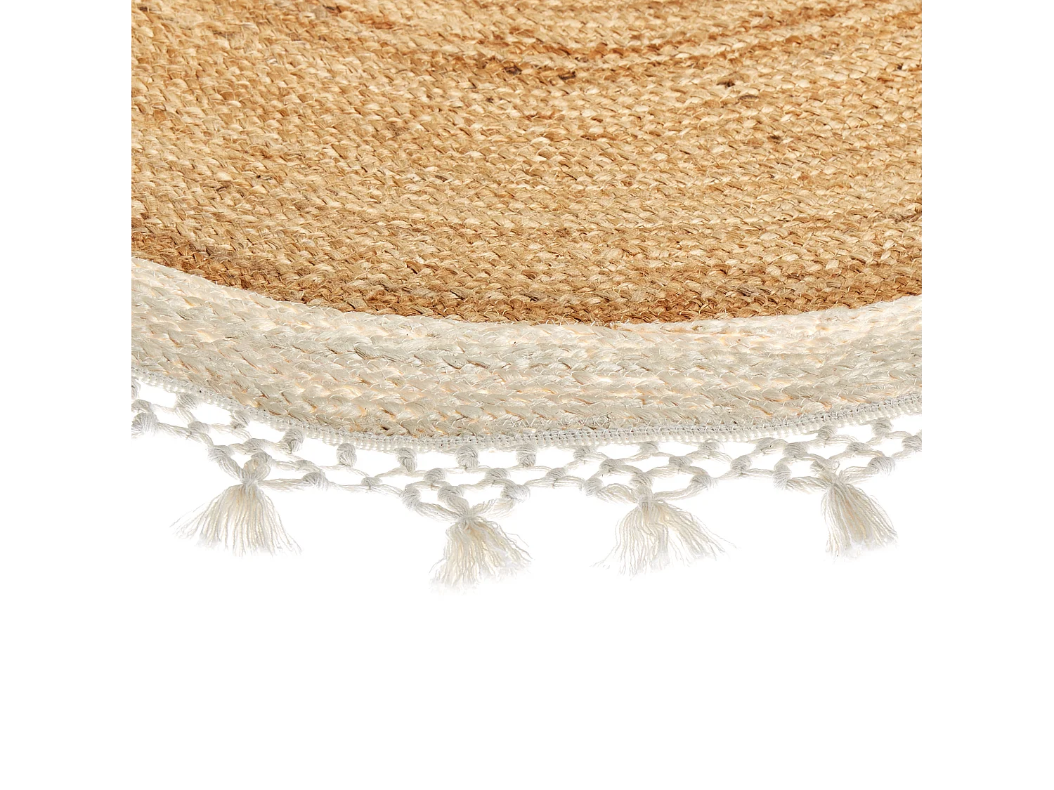 Tapis MARTS Blanc ø 140 cm Jute