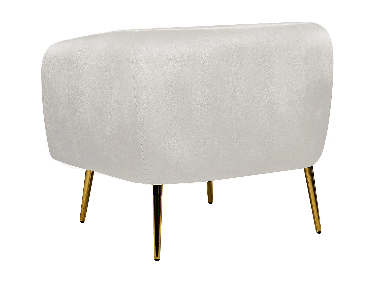 Fauteuil LACONIA Velours Gris clair