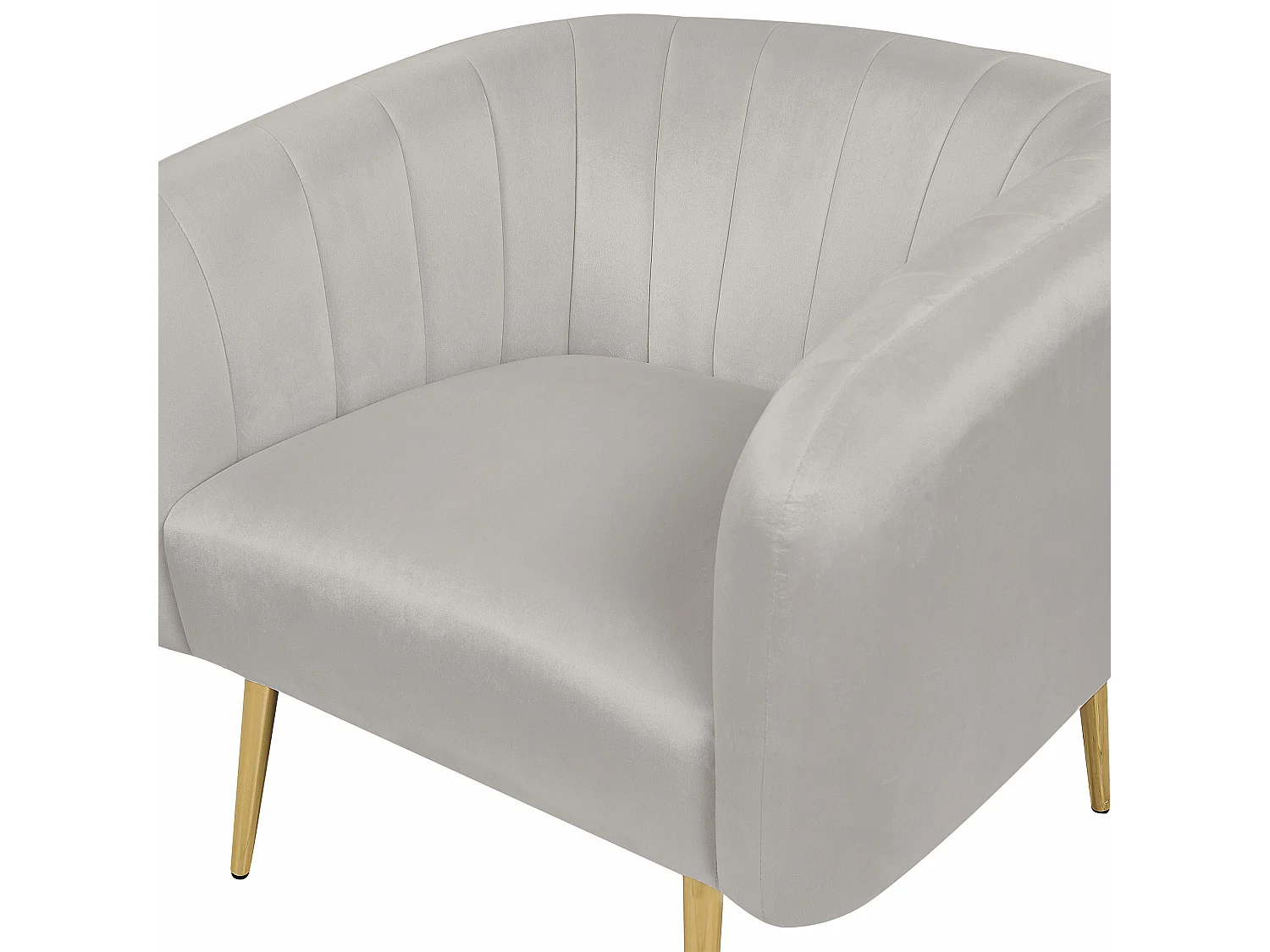Sessel LACONIA Samtstoff Hellgrau