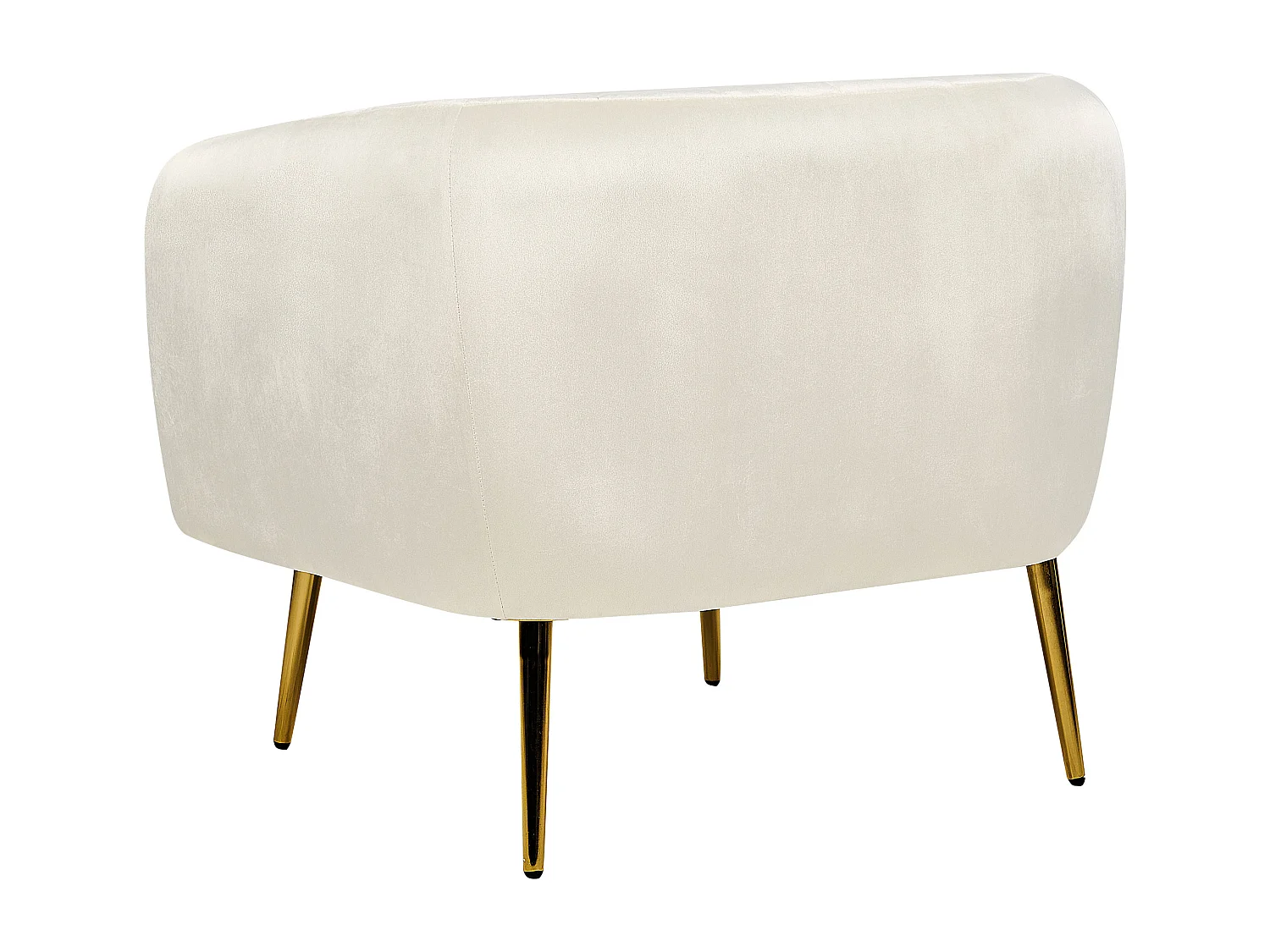 Fauteuil LACONIA Fluweel Crème