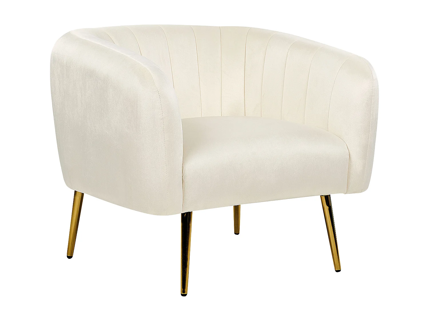 Poltrona LACONIA Veludo Creme