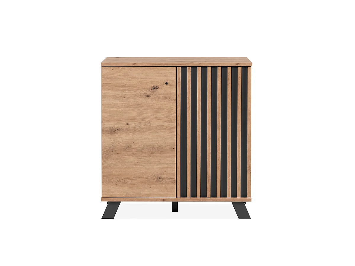 Buffet 2 Portes Décor Chêne Artisan L80 cm - LUBLIN