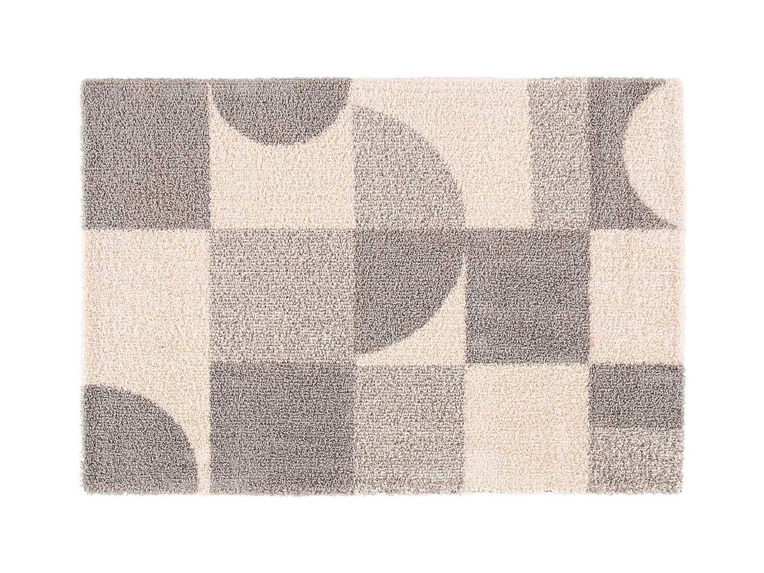 Tapis Déco "Tyler" 160x230cm Naturel & Gris