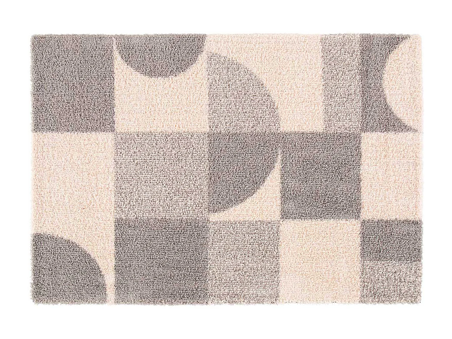 Tapis Déco "Tyler" 160x230cm Naturel & Gris