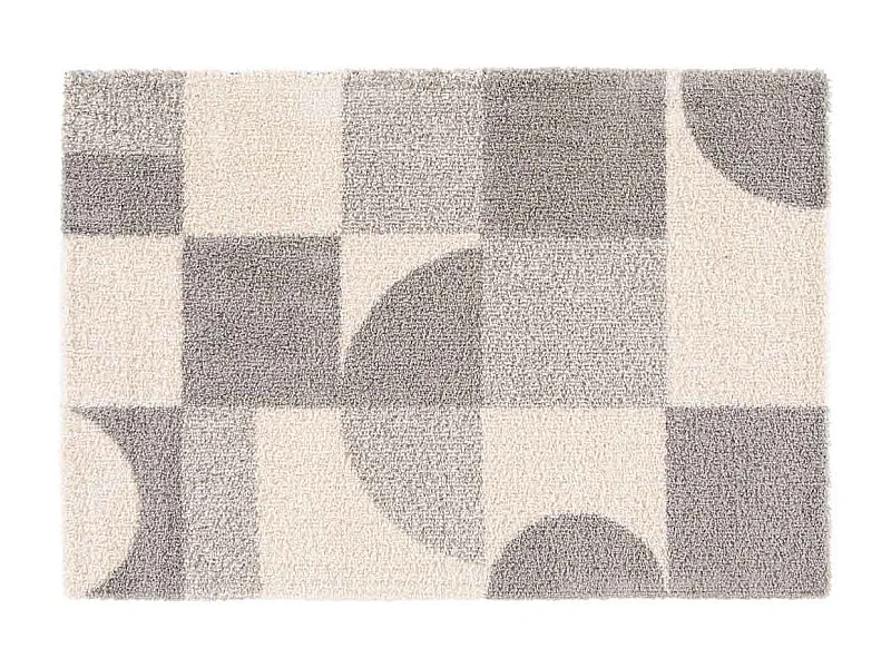Tapis Déco "Tyler" 160x230cm Naturel & Gris