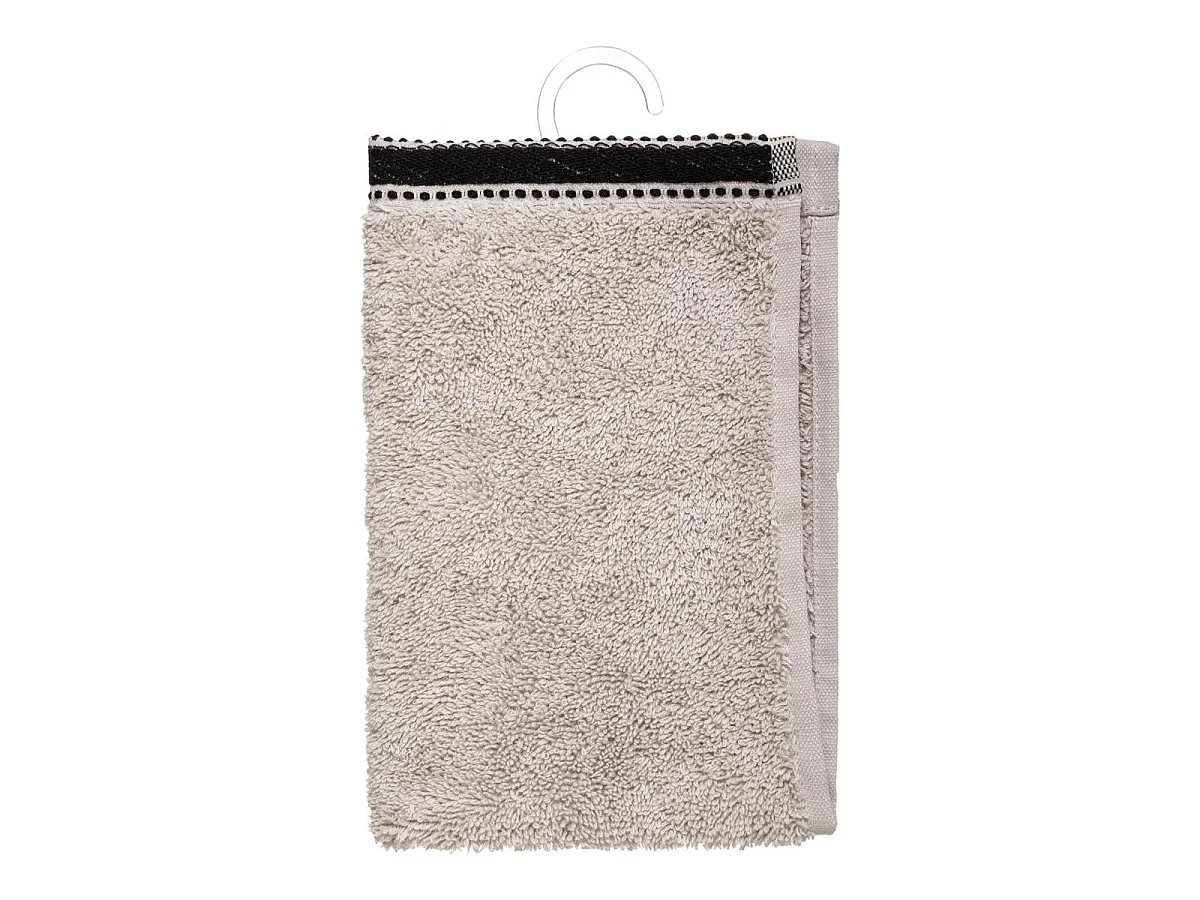 Lot de 6 Serviettes de toilette en Coton Beige Lin tissu éponge 30 x 50 cm